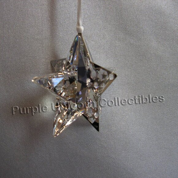 Swarovski Crystal Crystal Pixel Star Ornament ~ Crystal Moonlight 1140007 - Picture 5 of 5